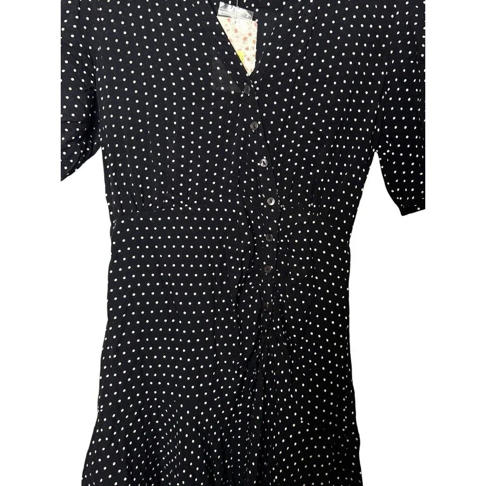 NWT Free People Pippa Ruched Asymmetrical Mini Dress‎ Size XS Midnight Combo